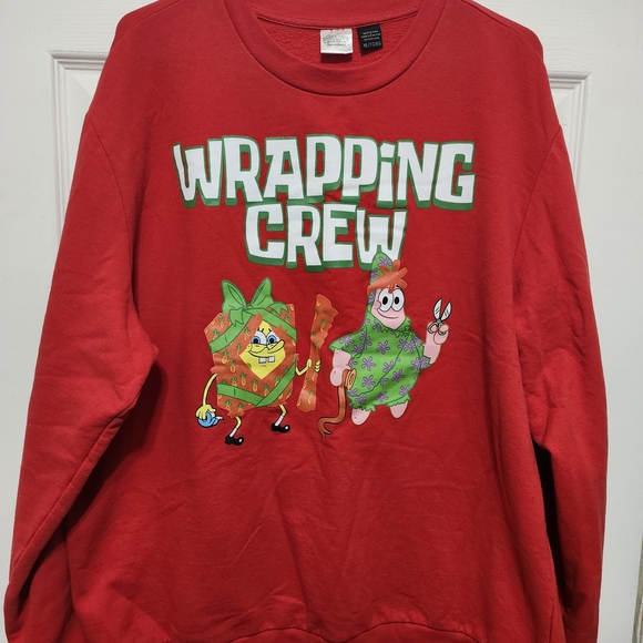 Nickelodeon Other - Nickelodeon Red Wrapping Crew Sweatshirt